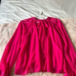 Pink blouse long sleeves